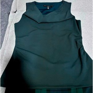 Elegant Dark Green Sleeveless Top
